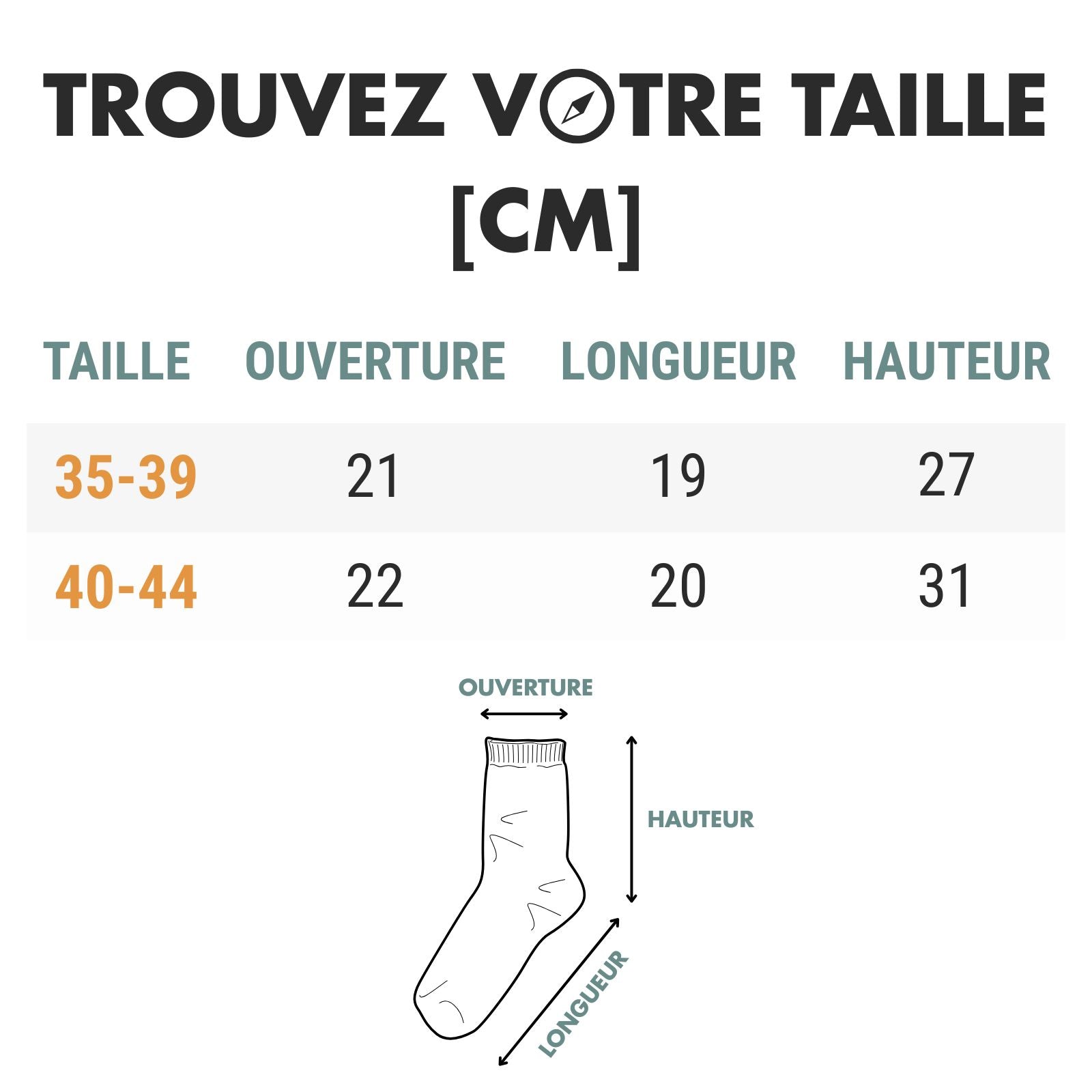 Chaussette Haute Randonnée - Rando Store™