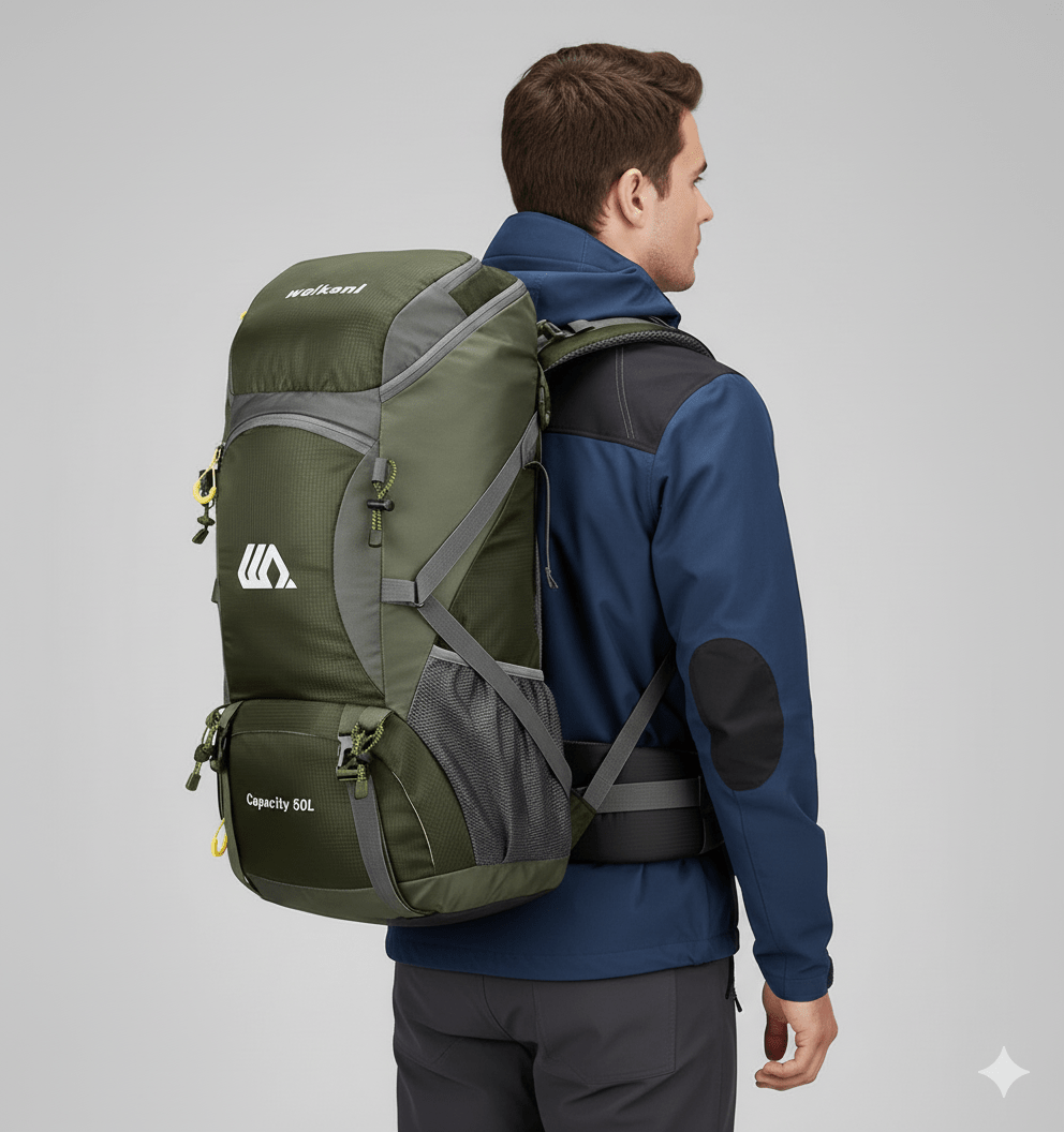 Sac à Dos Randonnée 50L – Confort Ventilé, Imperméable & Organisation Intelligente - Rando Store™