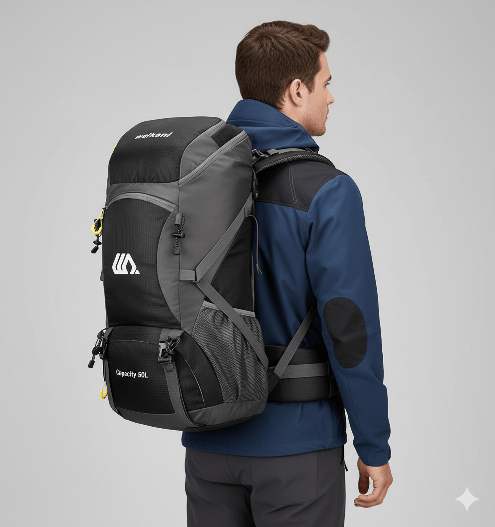 Sac à Dos Randonnée 50L – Confort Ventilé, Imperméable & Organisation Intelligente - Rando Store™