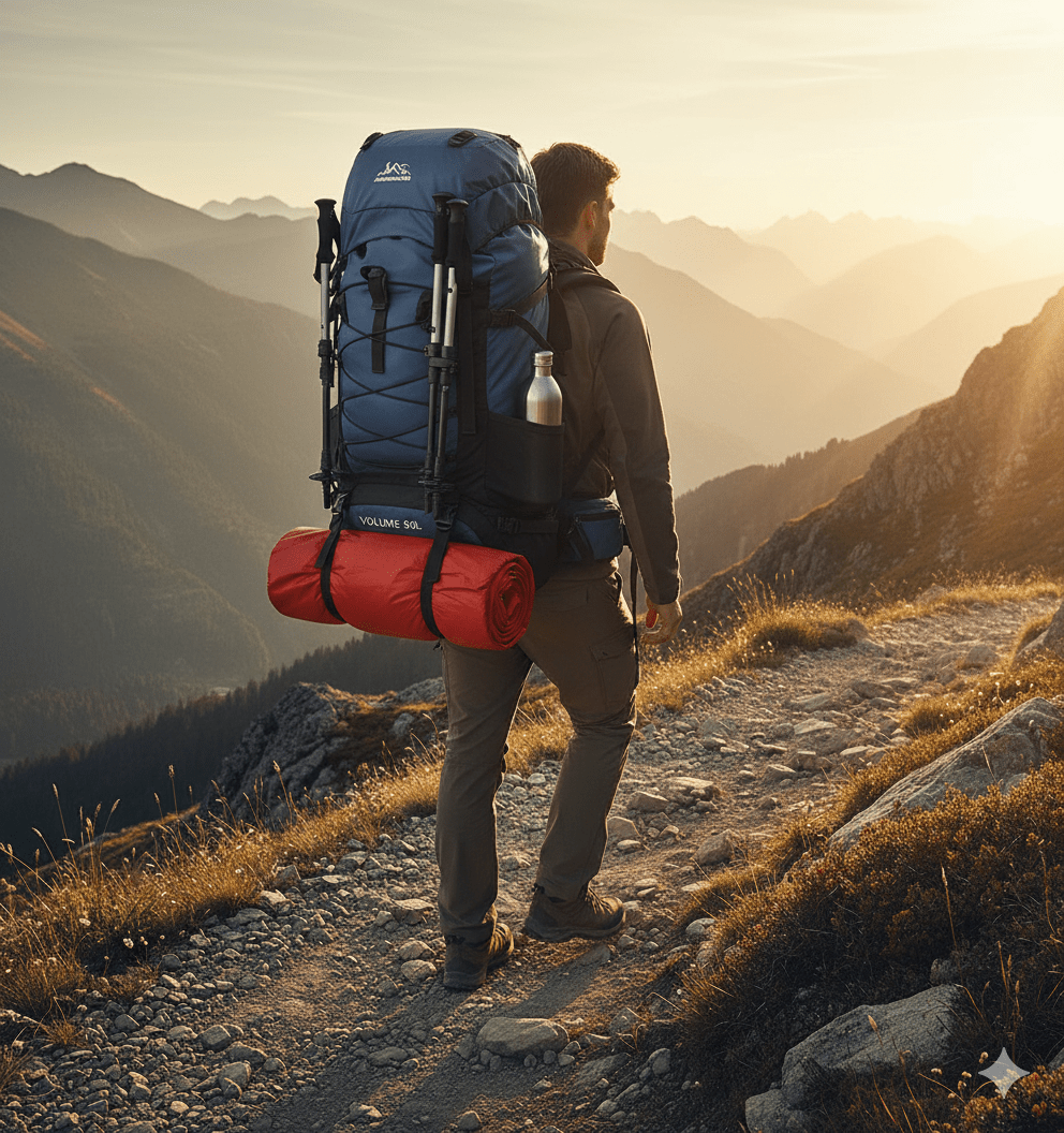 Sac à Dos Trekking 90L – Grande Capacité, Confort Ergonomique & Résistant aux Intempéries - Rando Store™