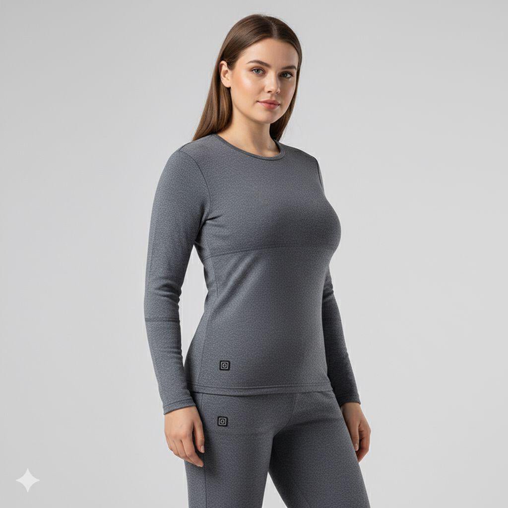 Sous - Vêtement Chauffant Trekking Femme – Hiver, 3 Niveaux de Chaleur, Respirant & Confortable - Rando Store™