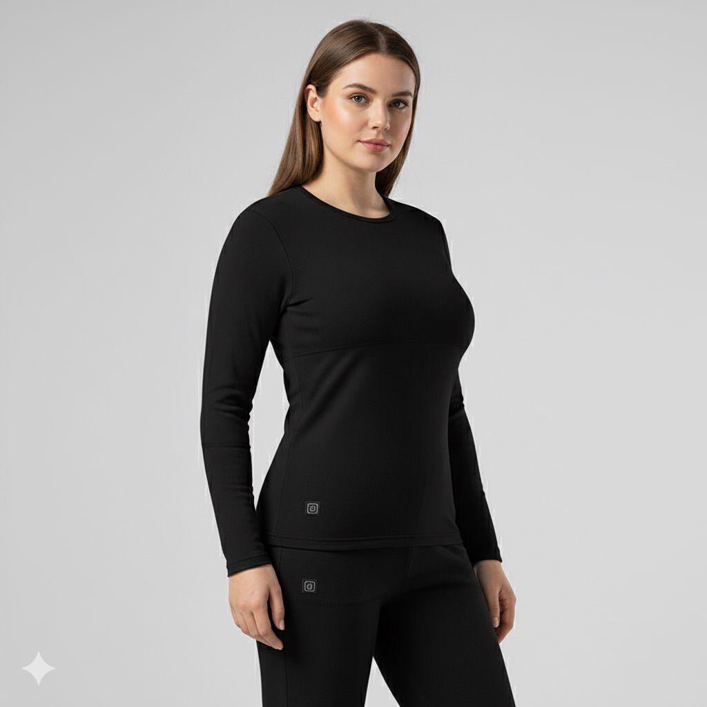 Sous - Vêtement Chauffant Trekking Femme – Hiver, 3 Niveaux de Chaleur, Respirant & Confortable - Rando Store™